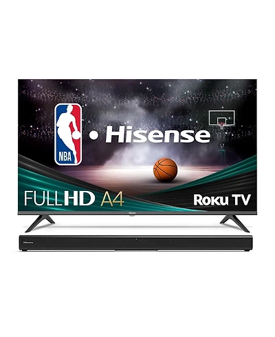 Hisense 40" A4 1080P Smart Led Tv and Soundbar Bundle