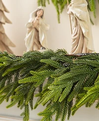 Glitzhome 9 ft Polyethylene Christmas Dripping Garland