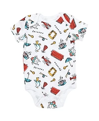 Friends Baby Boys 3 Pack Short Sleeve Bodysuit