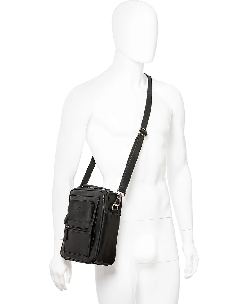 Mancini Men's Buffalo Double Compartment Bag