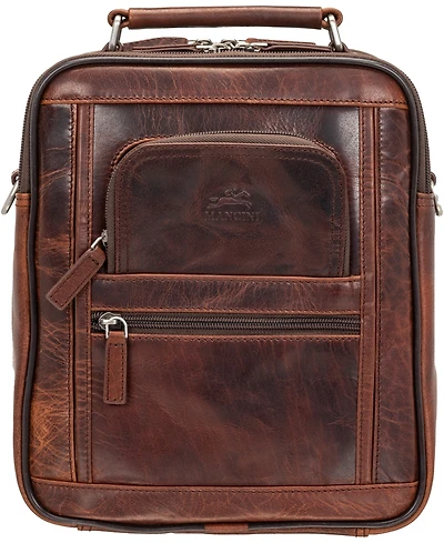 Mancini Men's Buffalo Double Compartment Bag