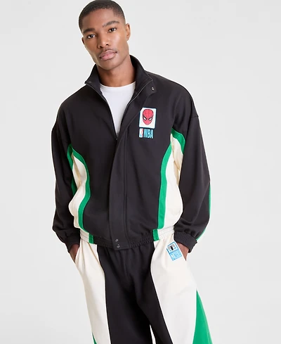 Macy's Marvel X Nba Men's Spider-Man Colorblocked Track Jacket, Exclusive