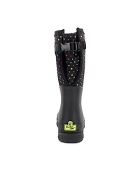 Western Chief Womens Ditsy Dot Faux Fur Neoprene Wide Calf Cold Weather Boot