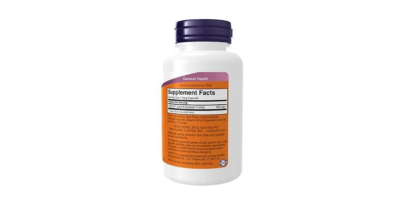 Now Foods 7-Keto ,100 mg ,120 Veg Caps