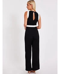 Quiz Women's Contrast Palazzo Jumpsuit