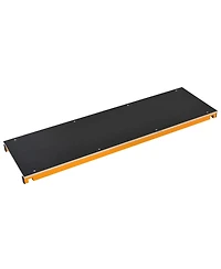 Homcom 4-Step Steel Steel Scaffold 2 Wheels Platform Anti-Skid Film