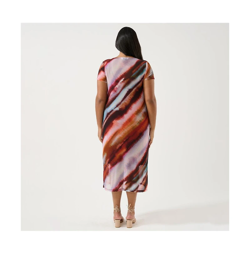Estelle Sunshine Radiant Mesh Midi Dress