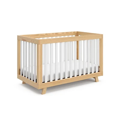 Storkcraft Beckett 3-in-1 Convertible Crib (Natural with White)
