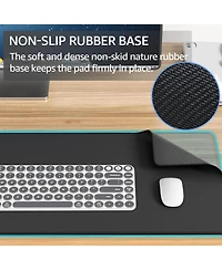 memzuoix Large Gaming Mouse Pad Extended Mousepad with Micro-Weave Cloth, Non-Slip Base, Water Resist Keyboard for Office Home, 31.5x15.7in