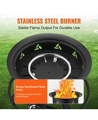 Slickblue Portable Propane Gas Fire Pit for Outdoor Heating – Ideal for Camping, Backyard, and Patio Use
