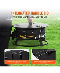Slickblue Portable Propane Gas Fire Pit for Outdoor Heating – Ideal for Camping, Backyard, and Patio Use