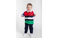 Florence Eiseman Toddler Boys Jersey Knit Polo With Race Car