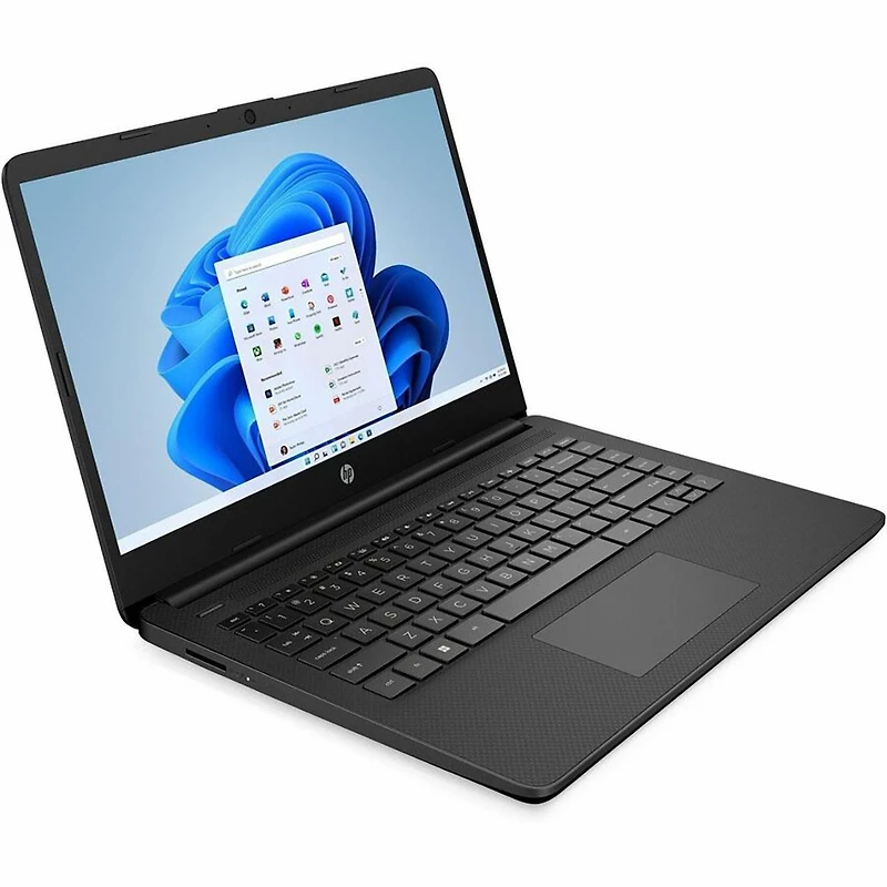 Hp 14-dq3210nr 14" Hd Touchscreen Laptop, Intel Celeron N4500 1.1GHz, 4GB Ram, 64GB eMMC, Windows 11 Home S Mode, Jet Black