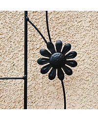 Streamdale Furniture 2 Pack Metal Garden Trellis 71" Rustproof Black