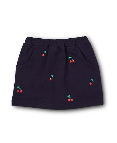 Florence Eiseman Toddler Girls French Terry Skort W/Embroidered Cherries