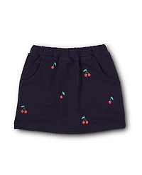 Florence Eiseman Toddler Girls French Terry Skort W/Embroidered Cherries
