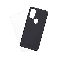 Case-Mate Protection Pack Tough Case and Glass Screen Protector for Motorola Moto G Pure-Black