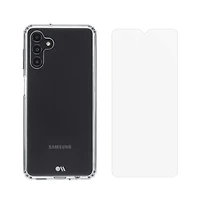 Case-Mate Protection Pack Tough Case and Glass Screen Protector for Samsung Galaxy A13 5G-Clear