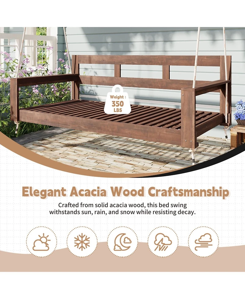 Streamdale Furniture Twin Porch Swing Daybed Frame