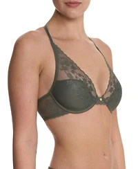 Natori Women's Cherry Blossom Plunge Convertible Contour Underwire Bra