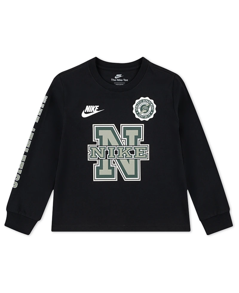 Nike Toddler and Little Boys Athletics Long Sleeve T-Shirt