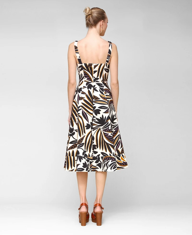 Avec Les Filles Women's Fit & Flare Floral-Print Dress