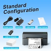 Nelko Bluetooth Thermal Shipping Label Printer, Wireless 4x6 Shipping Label Printer for Small Business, Support iOS, Android, Windows and Mac, Compati