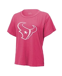 Majestic Women's C.j. Stroud Pink Houston Texans Name Number T-Shirt