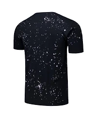Majestic Threads Men's Black/White New York Mets Splatter T-Shirt