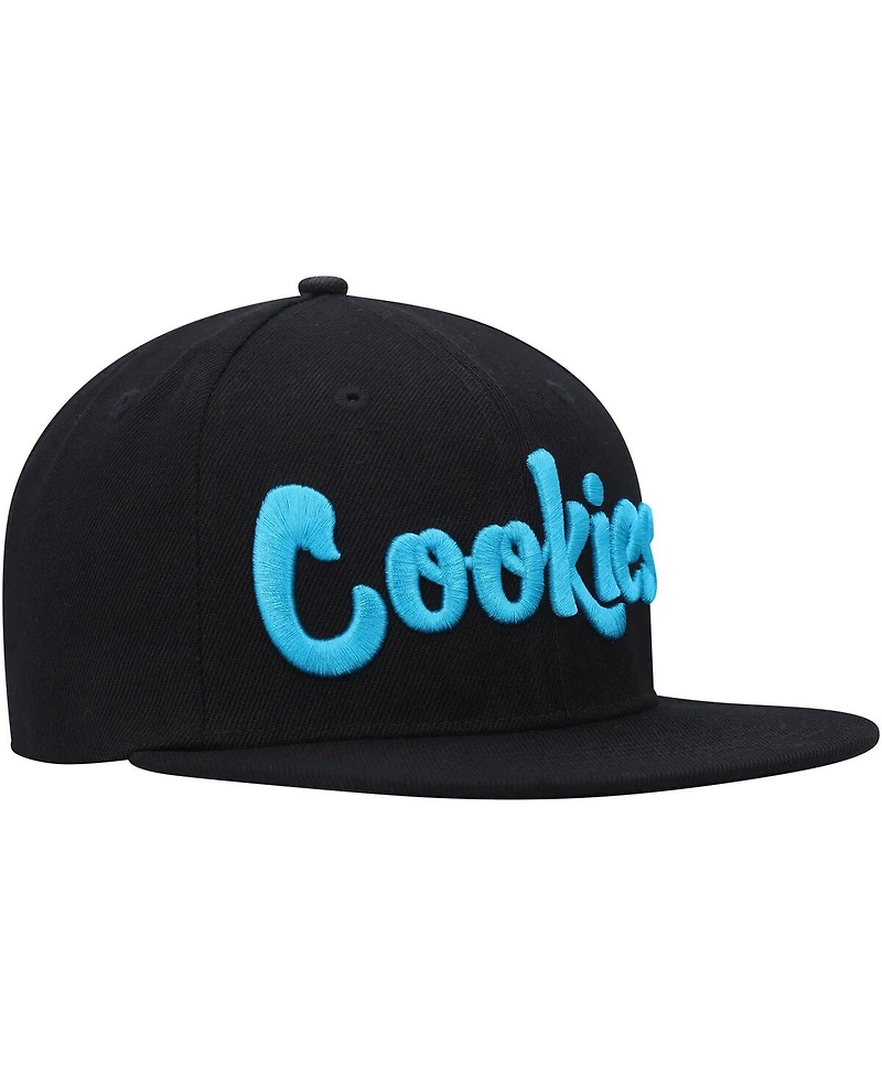 Cookies Clothing Men's Black Original Logo Snapback Hat
