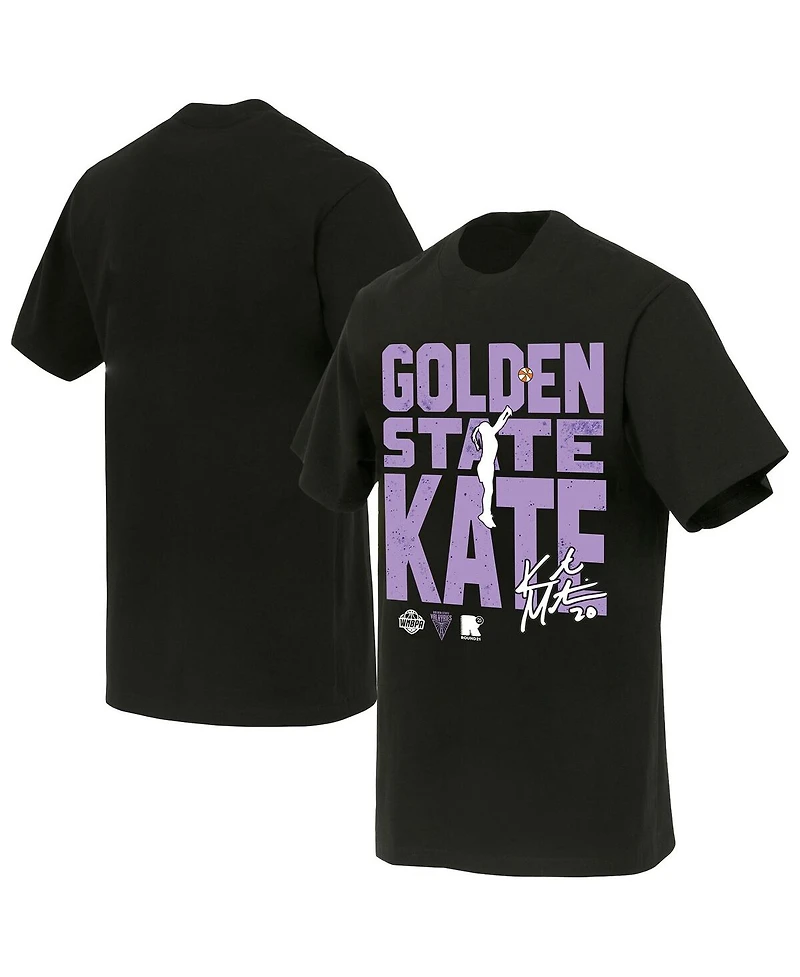 Round21 Men's and Women's Kate Martin Black Golden State Valkyries Jump Shot Player Signature T-Shirt