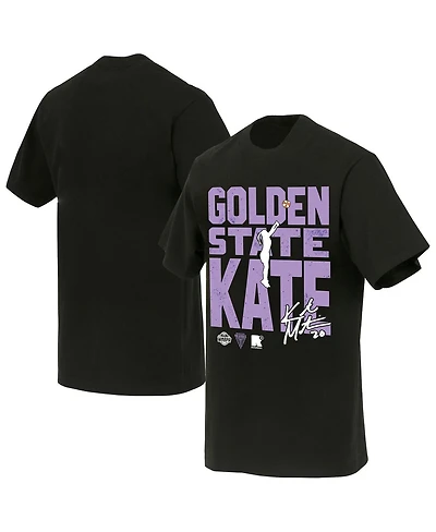 Round21 Men's and Women's Kate Martin Black Golden State Valkyries Jump Shot Player Signature T-Shirt