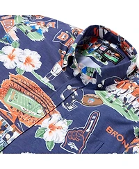 Reyn Spooner Men's Navy Denver Broncos Scenic Button-Down Shirt
