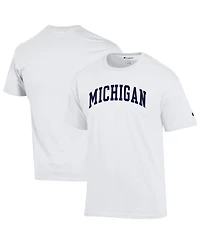 Champion Men's White Michigan Wolverines Basic Arch T-Shirt
