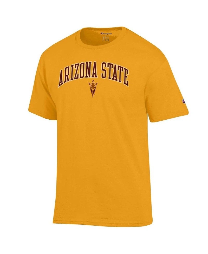Champion Men's Gold Arizona State Sun Devils Arch Over Logo T-Shirt
