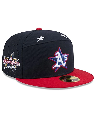 New Era Men's Navy/Red Athletics 2025 Mlb All-Star Game Workout Side Patch 59FIFTY Fitted Hat