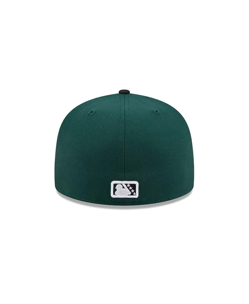 New Era Men's Dark Green Hickory Crawdads Theme Nights 59FIFTY Fitted Hat