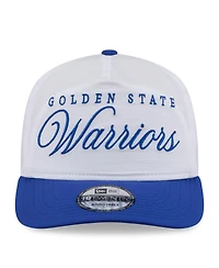 New Era Men's White/Royal Golden State Warriors 2025 Nba Draft On-Stage Nylon 19TWENTY Adjustable Hat