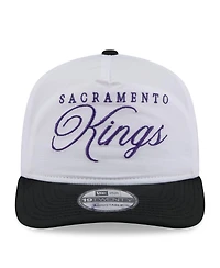 New Era Men's White/Black Sacramento Kings 2025 Nba Draft On-Stage Nylon 19TWENTY Adjustable Hat