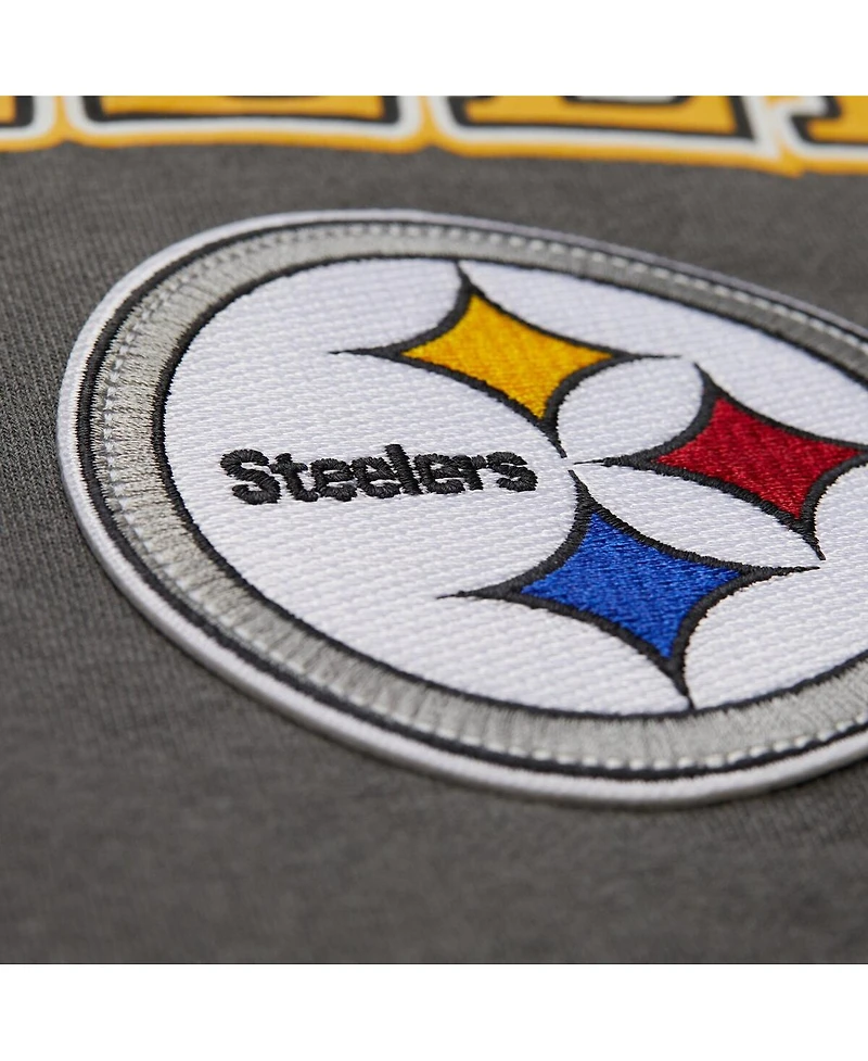 Mitchell & Ness Men's Gray Pittsburgh Steelers Slot Pullover Hoodie