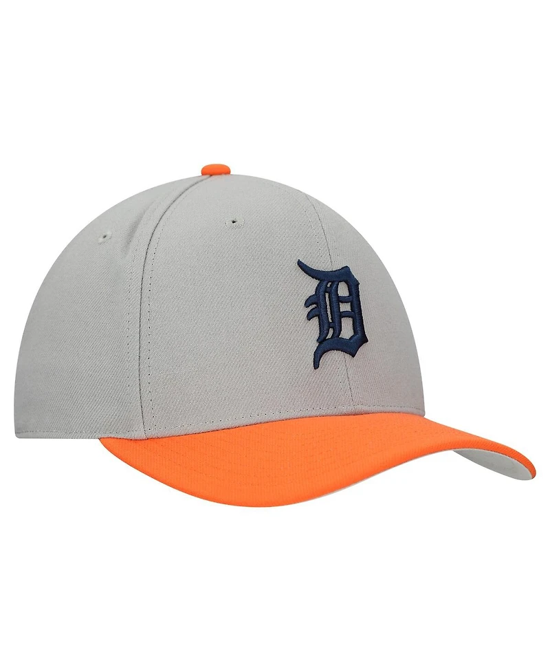 Mitchell & Ness Men's and Women's Gray Detroit Tigers Basic Pro Adjustable Hat