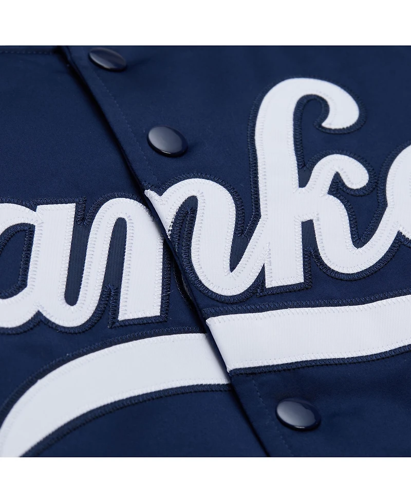 Mitchell & Ness Men's Navy New York Yankees 2000 World Series Full-Snap Varsity Jacket