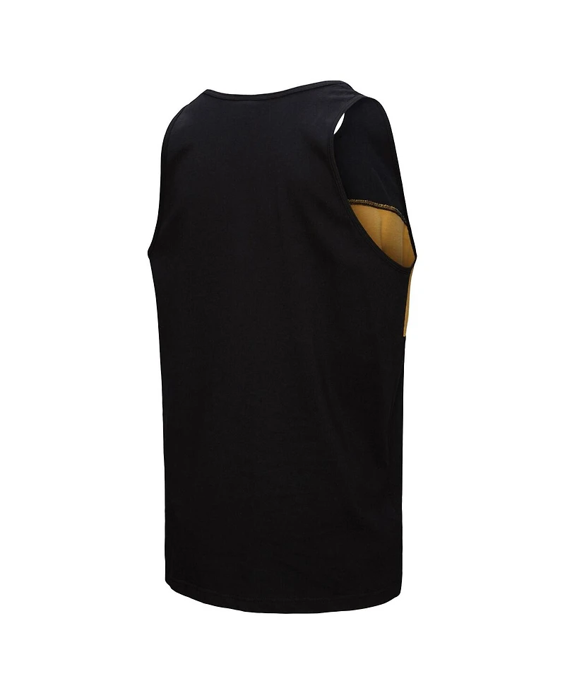 Mitchell & Ness Men's Black New Orleans Saints Retro Color Block Tank Top