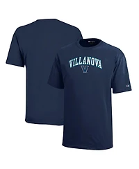 Champion Big Boys and Girls Navy Villanova Wildcats Arch Over Logo T-Shirt
