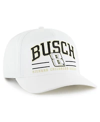 '47 Brand Men's White Kyle Busch Roscoe Hitch Adjustable Hat
