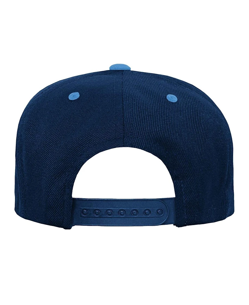 Outerstuff Big Boys and Girls Navy Tennessee Titans Team Color Pop Flat Brim Snapback Hat