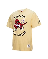 Mitchell & Ness Men's Vince Carter Cream Toronto Raptors Premium T-Shirt