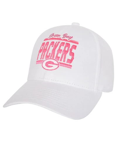 Outerstuff Big Girls Green Bay Packers All White Structured Adjustable Hat