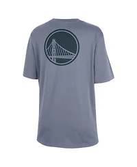 Jordan Women's Ash Golden State Warriors Courtside Statement Edition Boyfriend T-Shirt