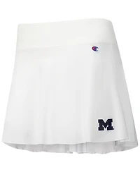 Champion Women's White Michigan Wolverines Tailgate Soft Touch Skort